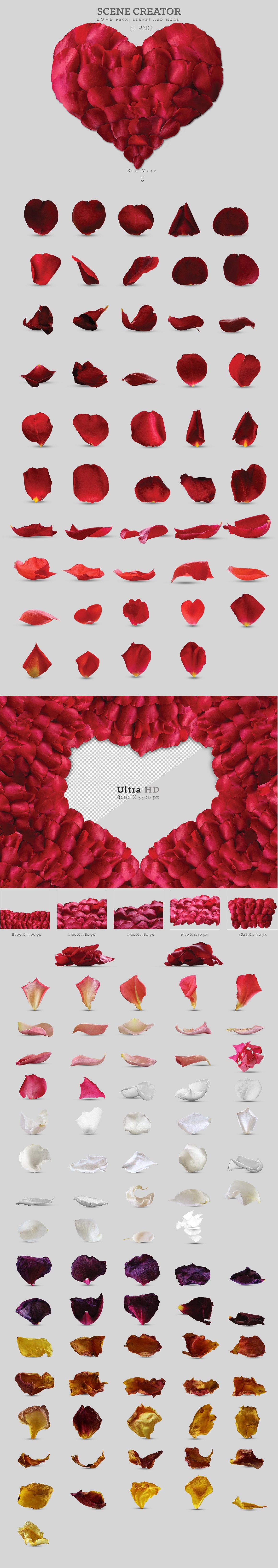 浪漫爱情(情人节)玫瑰花素材大合集1.6G[psd,eps,png]插图(1)