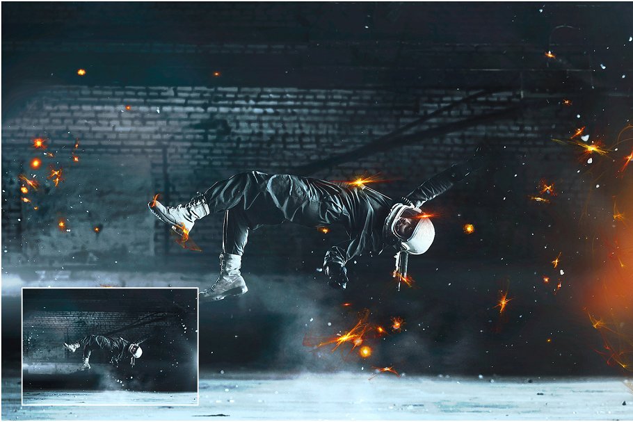 4K高清分辨率火光闪光叠层背景 4K Fire Entity Overlays插图(2)