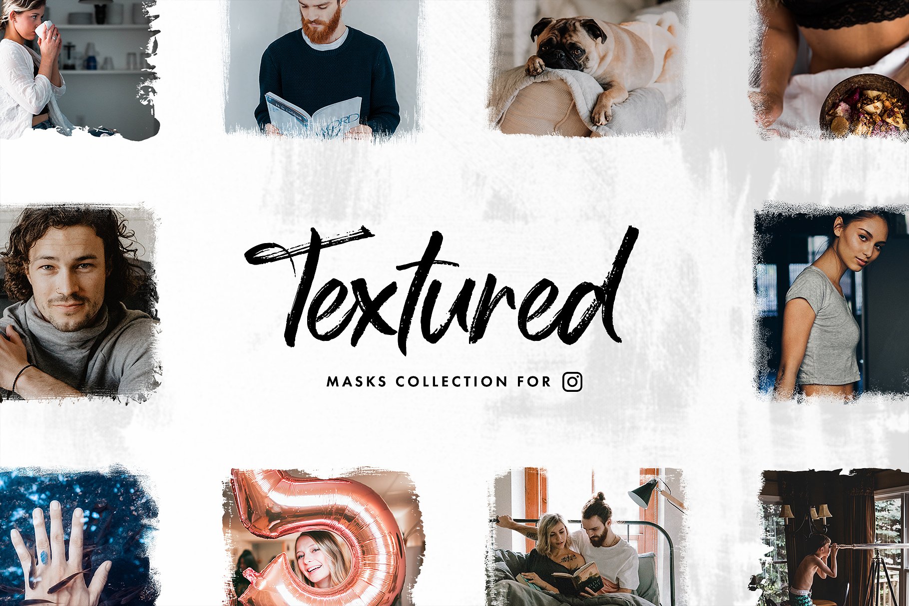 手绘图片边缘粗糙效果处理集插图