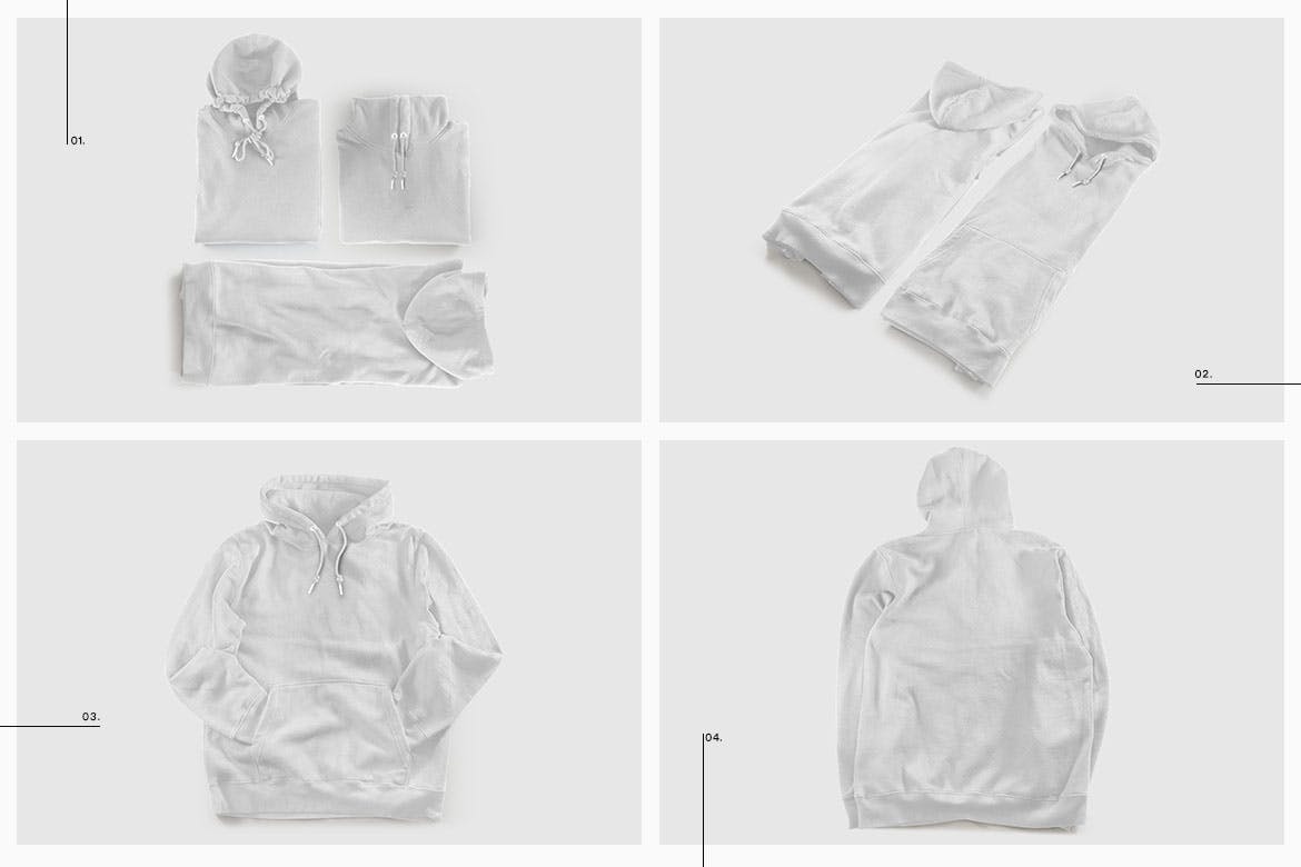 彩色连帽衫运动衫卫衣设计图样机模板 Color Hoodie Sweatshirt Mockup插图(12)