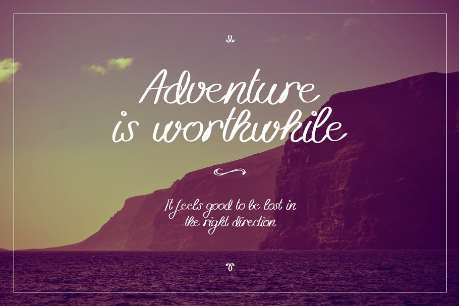 13款手写英文字体合集&Logo模板、矢量插画 Wonderland Fonts Pack & Branding Kit插图(16)