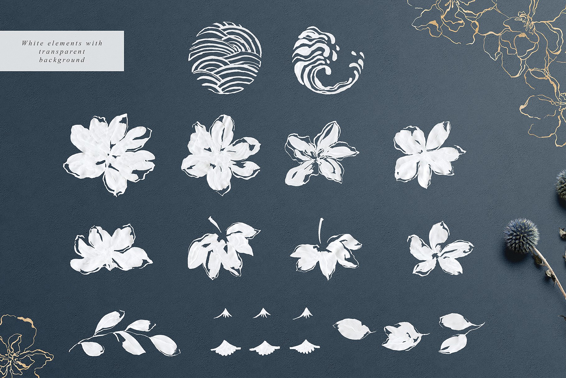 蓝色灵感水彩插画集 Blue Inspiration Collection插图(5)