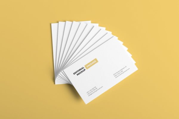 企业名片样机模板v2 Business Cards Mockup Vol. 2