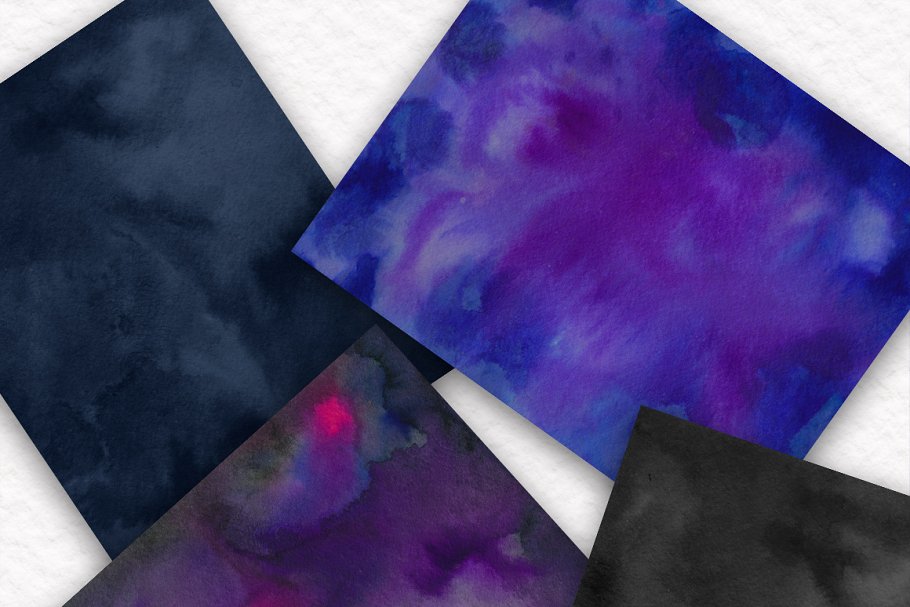 太空行星水彩设计素材包 Space Toolkit Watercolor Planets插图(3)