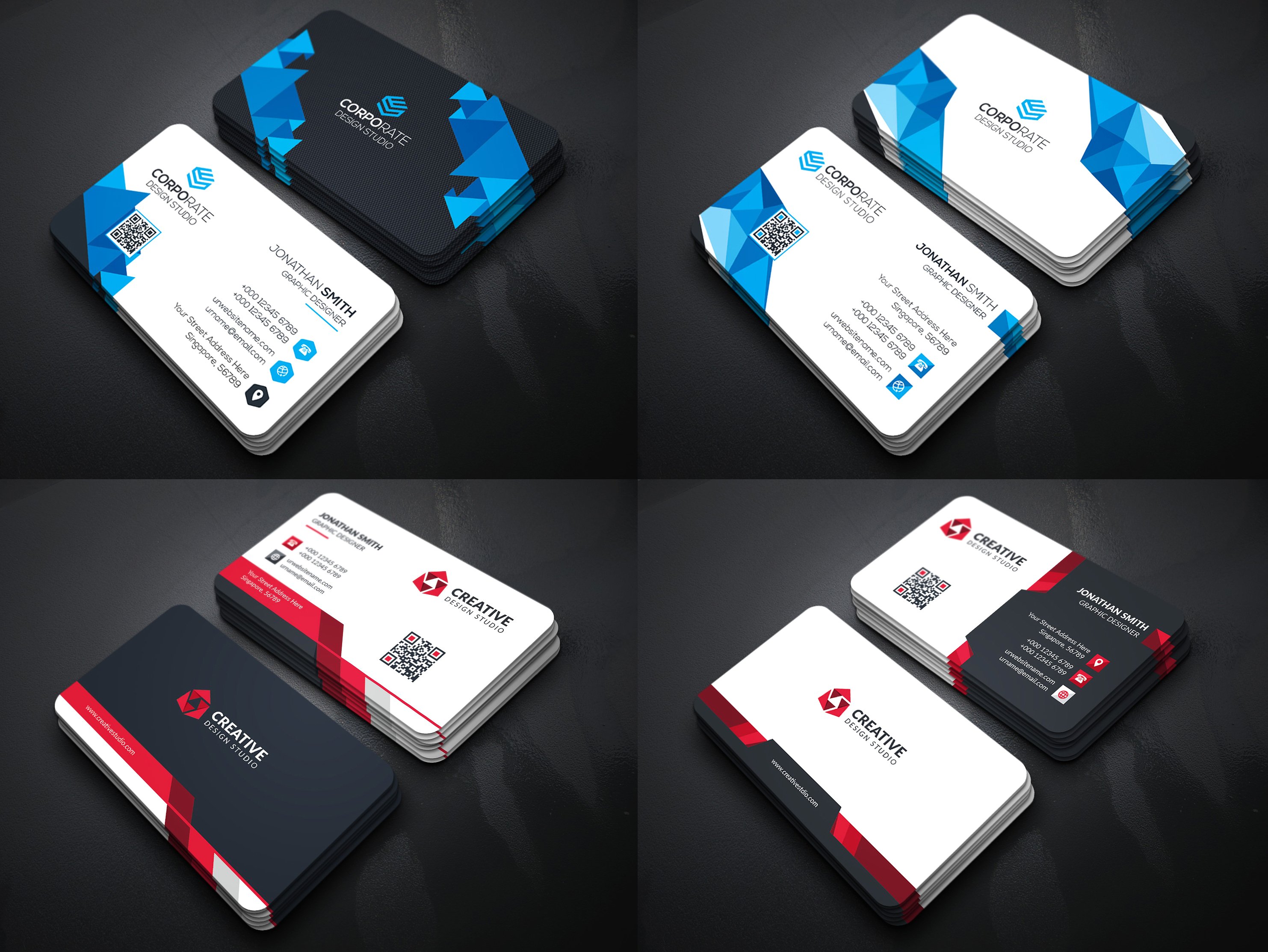 25个多用途的名片卡片邀请函设计模板插图(3)