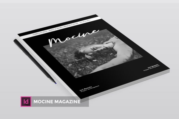 高端人物/摄影/时尚主题素材库精选杂志版式排版设计INDD模板 Mocine | Magazine Template