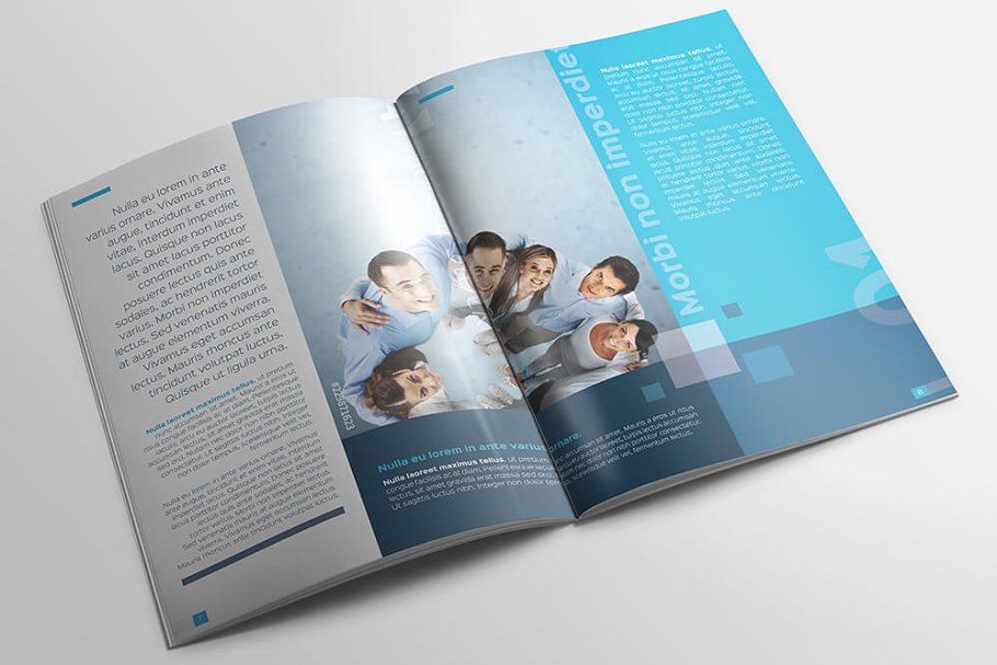 时尚多用途A4手册目录杂志设计模板插图(4)