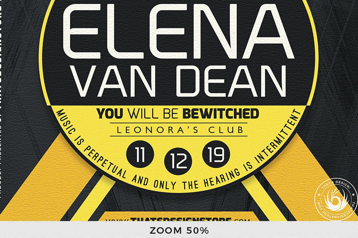 时尚震撼的夜店JI派对party宣传单DM海报设计模板插图(6)