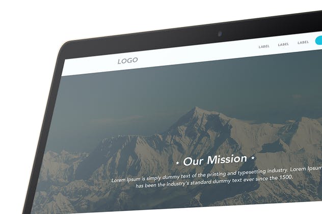 网站设计展示多维演示样机模板 3D Website Display Mockup插图(13)