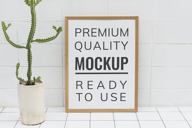 极简主义装饰框架设计样机 Frame Design Mockup插图(3)