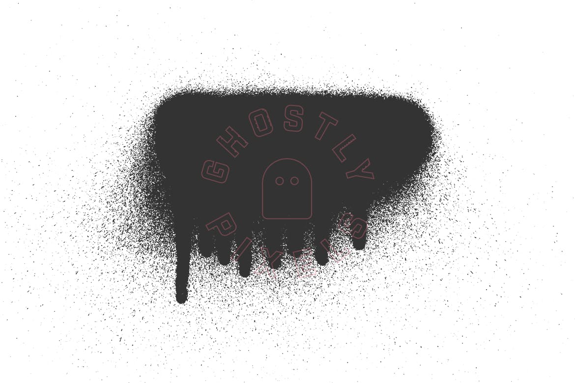 喷漆滴墨图案纹理肌理素材 Spray Paint Drip Textures插图(6)