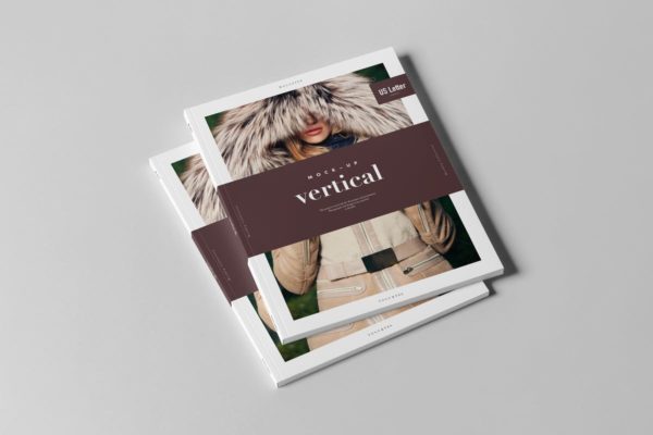 美国信纸规格杂志样机模板 US Letter Magazine Mock-up 3