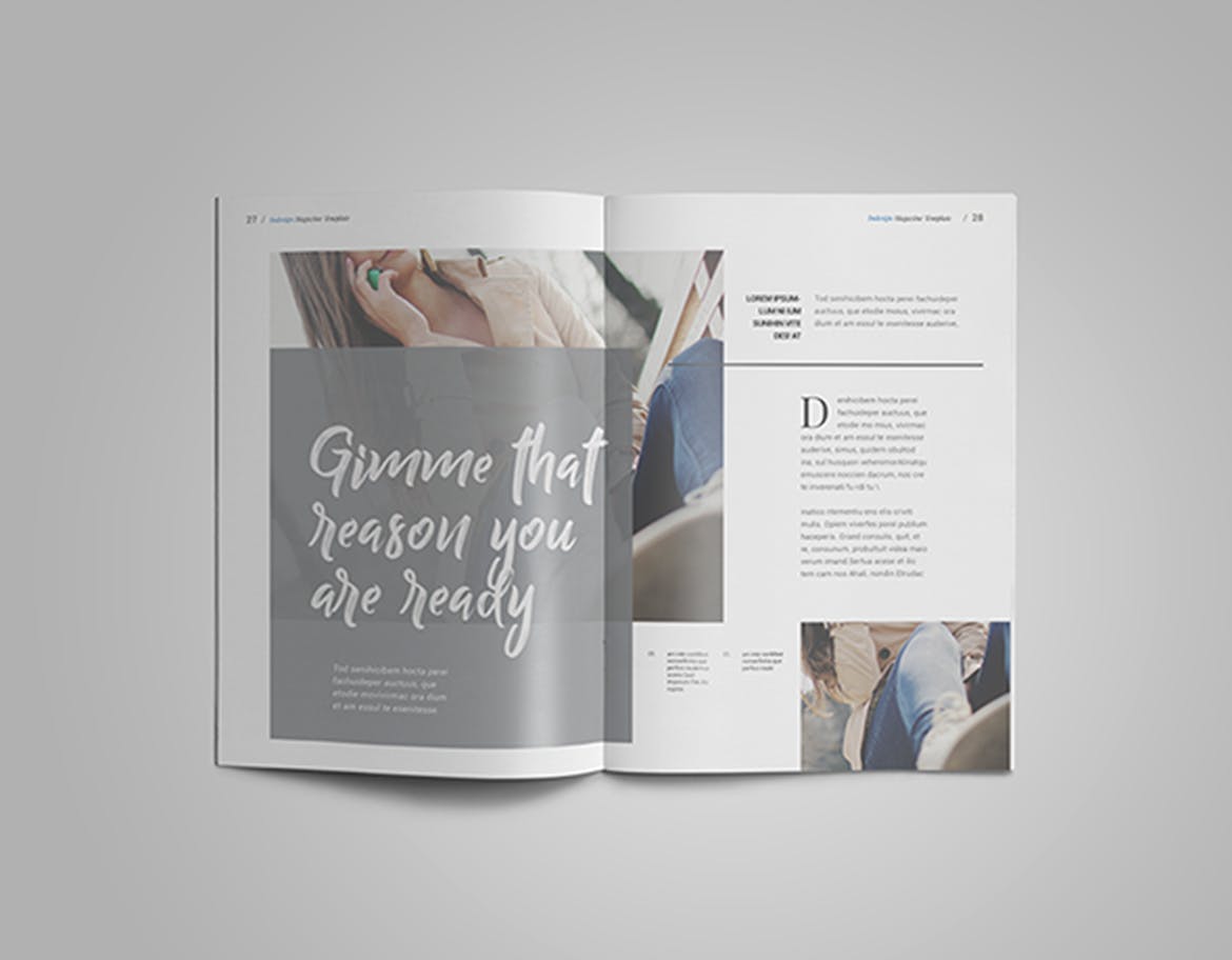 高端旅行/摄影主题素材库精选杂志版式设计InDesign模板 InDesign Magazine Template插图(11)