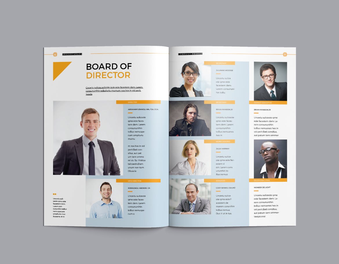 高逼格即拿即用企业介绍/宣传画册设计模板 Company Profile Template插图(3)