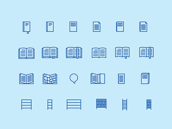 Home and Library Icons素材之家精选sketch素材