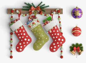 新鲜的圣诞节必备的小挂件素材打包下载[PSD]