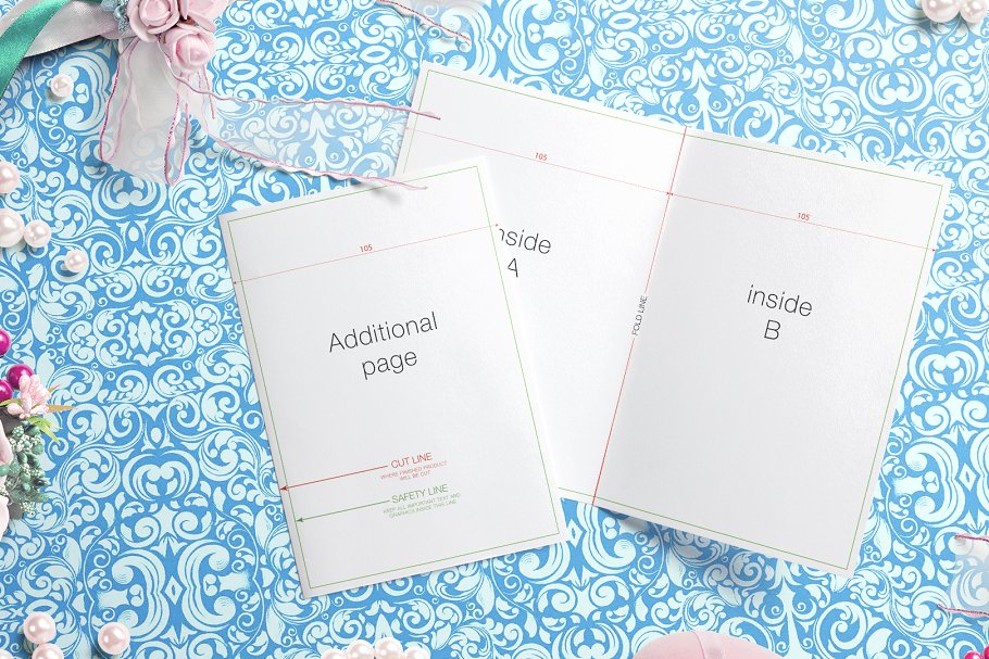 婚礼贺卡邀请卡样机 Wedding Greeting Cards mockups v.1插图(7)