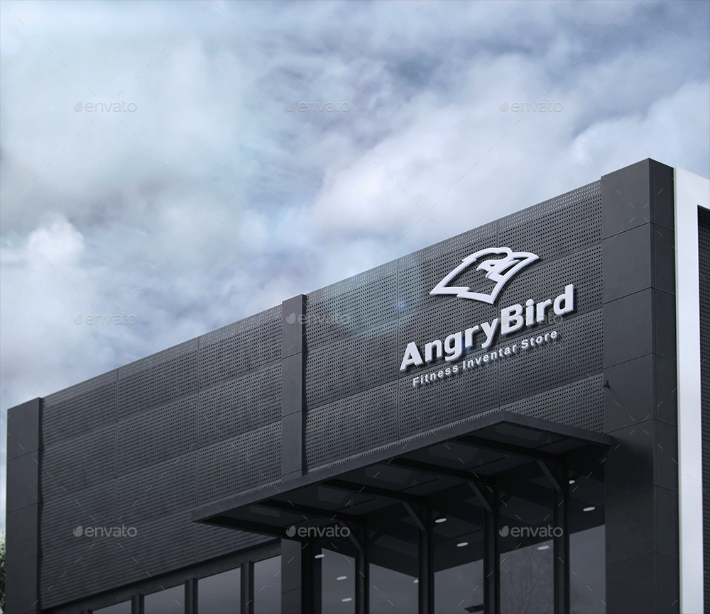 3D标志LOGO高楼墙面展示效果Mockups插图(7)