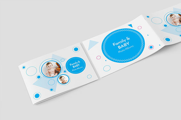 趣味童真的家庭与婴儿相册模板 Family &amp; Baby Photo Albums [indd]