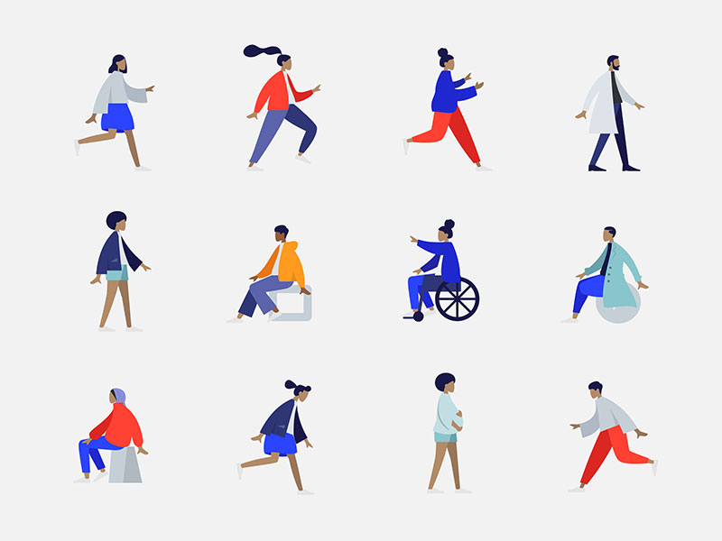 Humaaans 人物插画库素材之家精选sketch素材