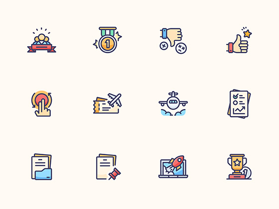 48 彩色商业元素图标素材之家精选sketch素材