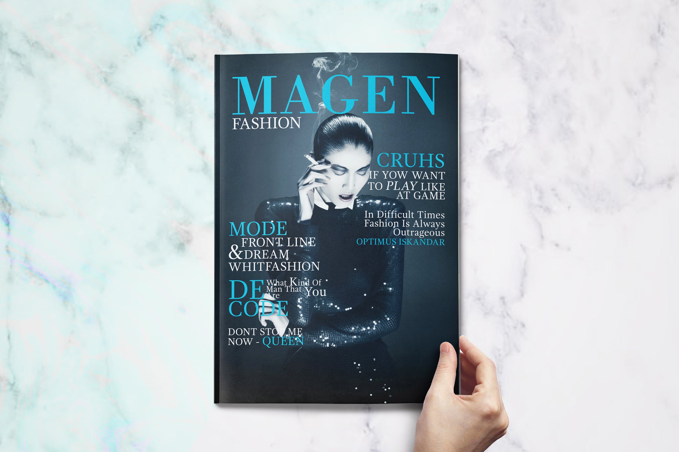 时尚行业主题杂志设计模板 Fashion Magazine插图