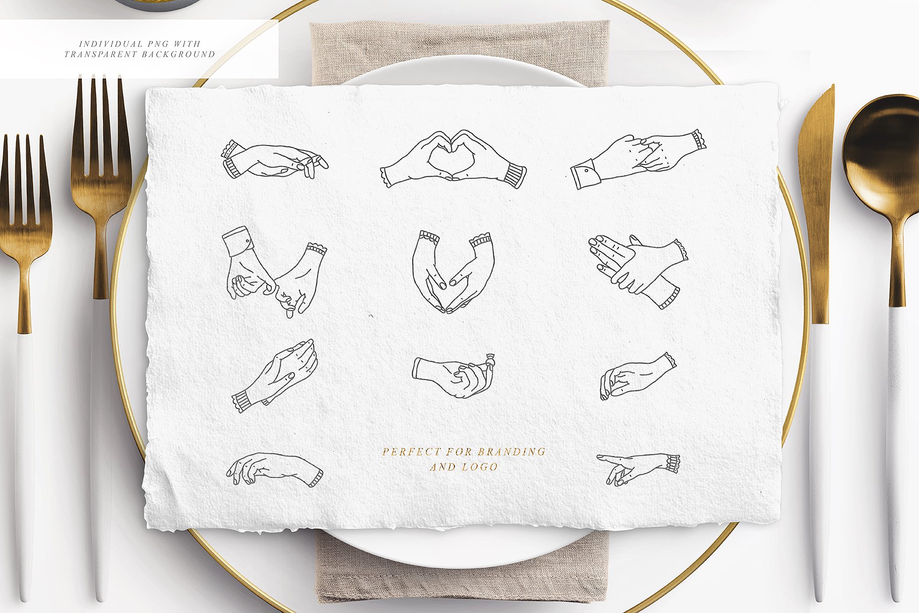 创意文艺风格婚礼邀请函地图设计素材包 Wedding Map Creator Collection插图(5)