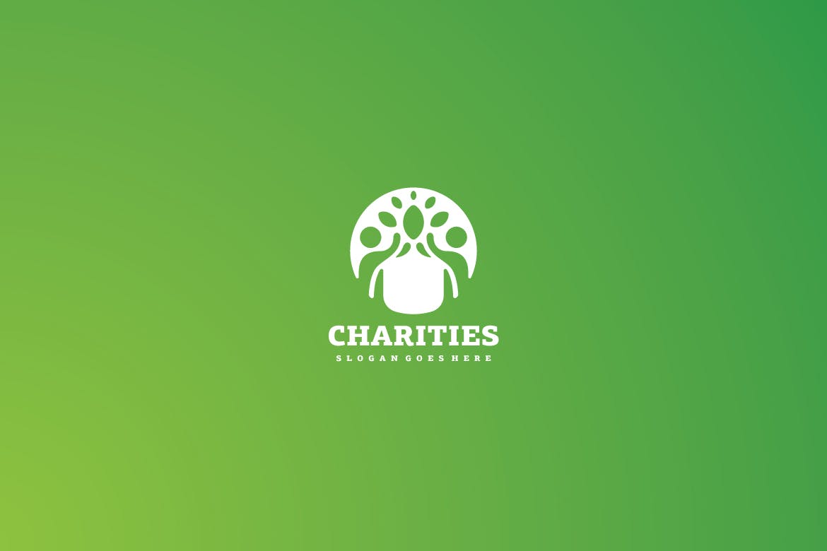 生态慈善行业Logo设计素材库精选模板 Eco Charities Logo插图(1)