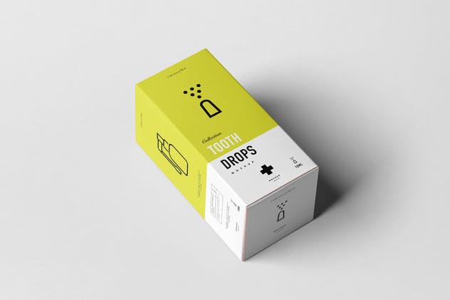 牙齿滴涂器滴瓶口腔药物包装样机模板 Tooth Drops Applicator Mock-up插图(7)