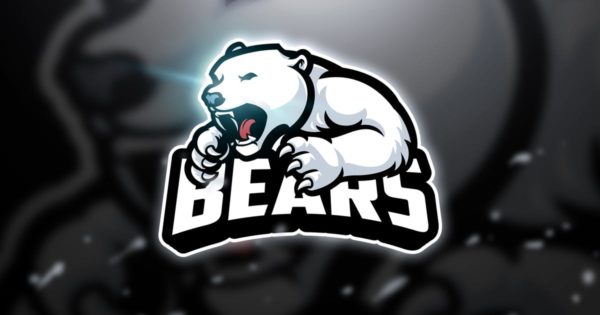 雪熊电子竞技战队队徽Logo模板 Snow Bear – Mascot &amp; Esport Logo