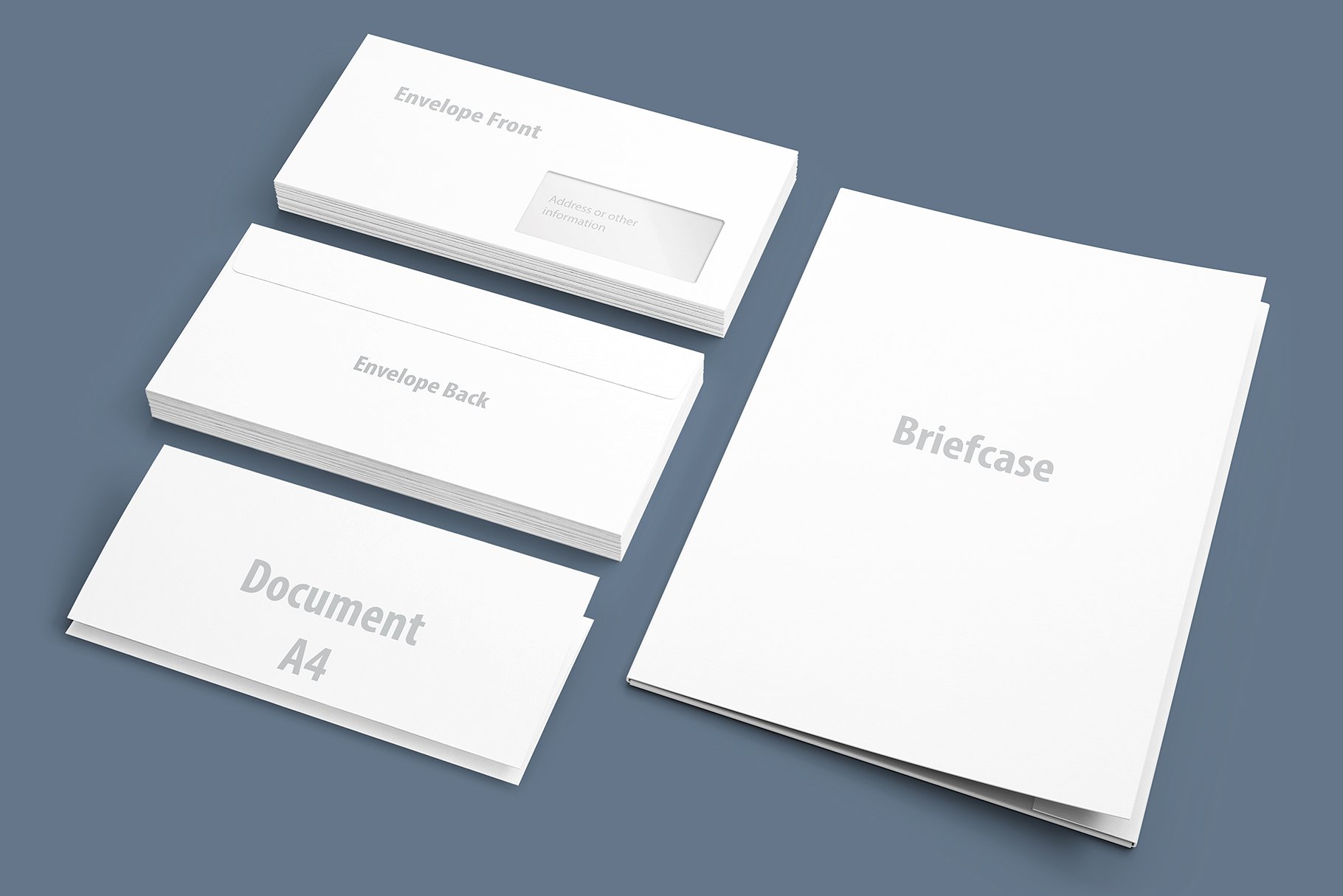 企业品牌宣传物料样机模板 Stationery Mockups插图(1)