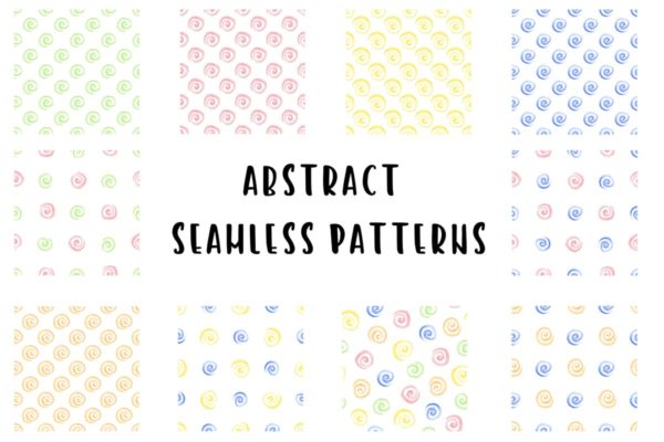 抽象水彩图案背景纹理 Abstract Watercolor Patterns