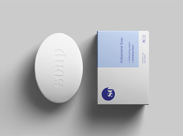 肥皂＆肥皂包装设计样机模板 Soap Package Mockup