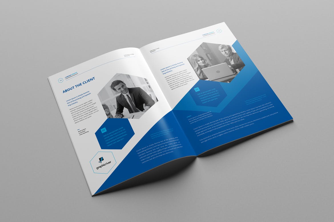 时尚简约高端的公司简介企业品牌手册楼书画册杂志设计模板插图(7)