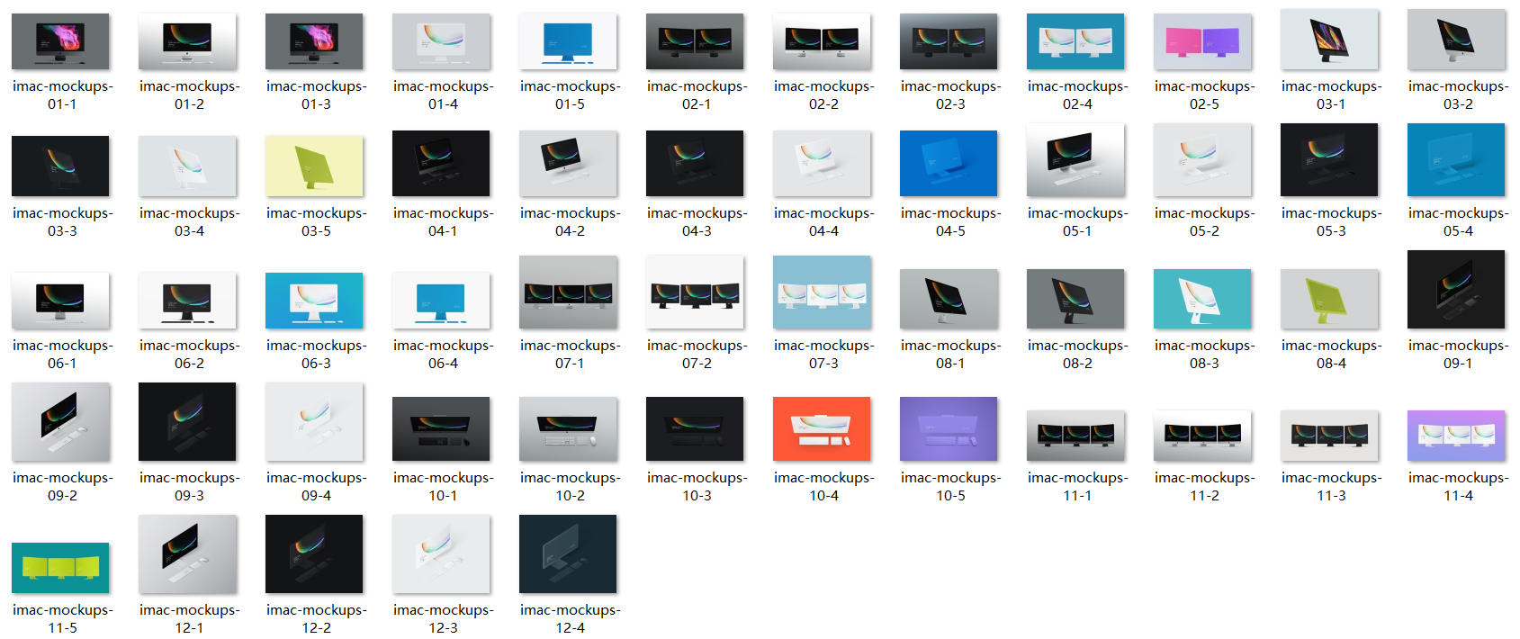 超级主流桌面&移动设备样机系列：iMac & iMac Pro系列一体机样机 [兼容PS,Sketch;共4.79GB]插图(12)