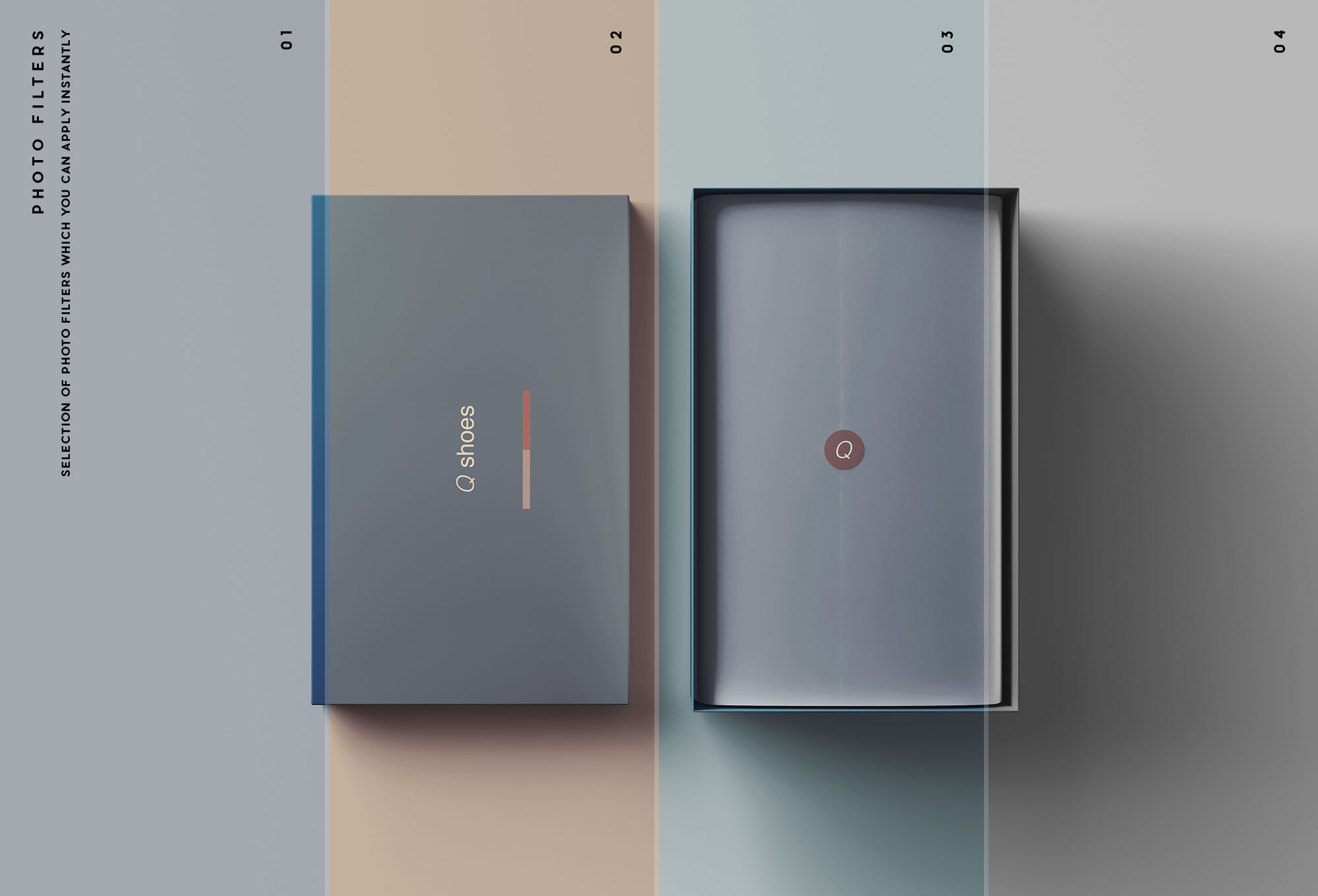 高端女鞋鞋盒外观设计图素材库精选模板 Shoe Box Mockup插图(9)