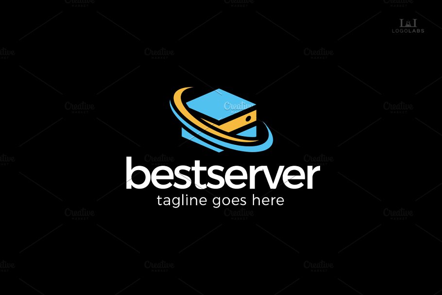 服务主题Logo模板 Best Server Logo插图(1)