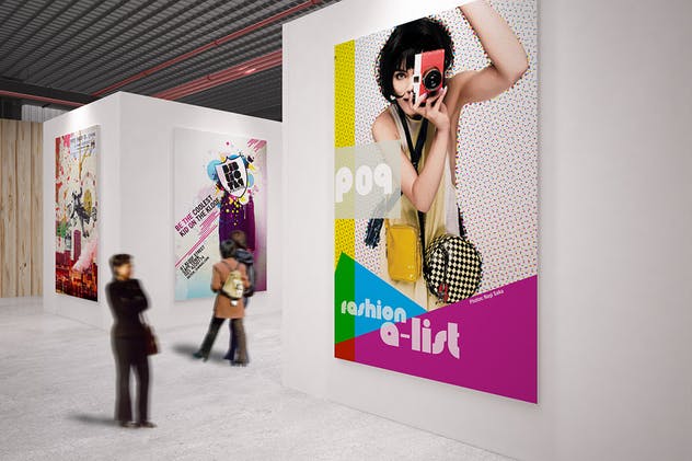 展馆艺术品海报展览样机Vol.5 Exhibition Mockup [vol 5]插图(3)