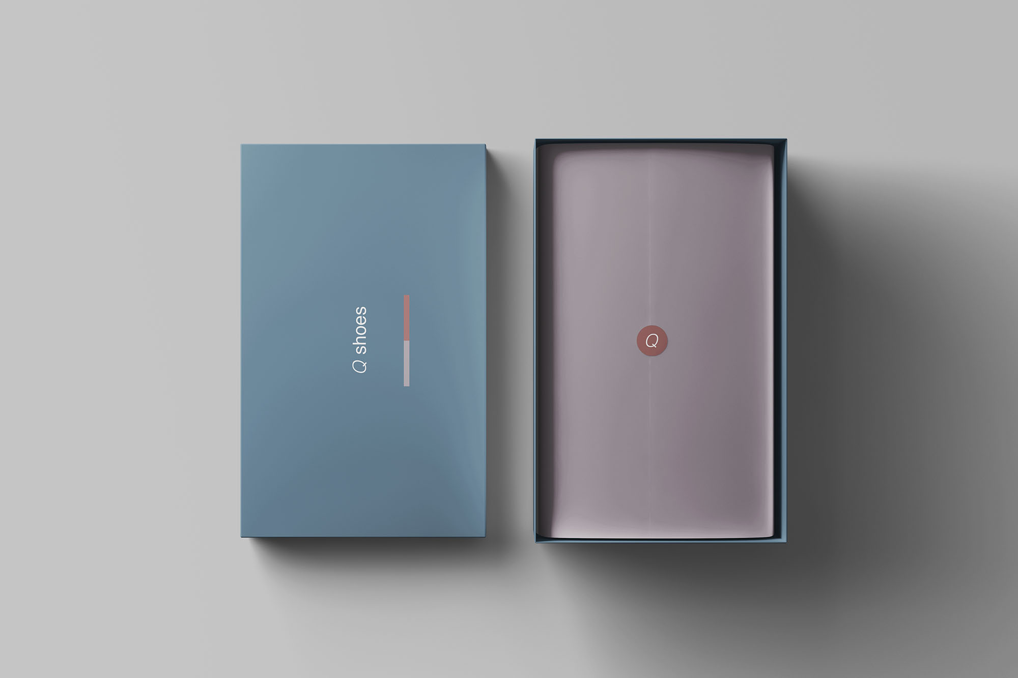 高端女鞋鞋盒外观设计图素材库精选模板 Shoe Box Mockup插图(5)