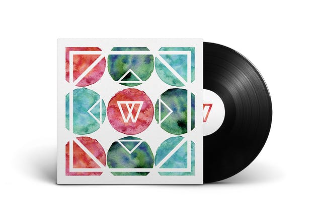 24款抽象几何水彩图形合集 Geometric Watercolor Shapes插图(9)