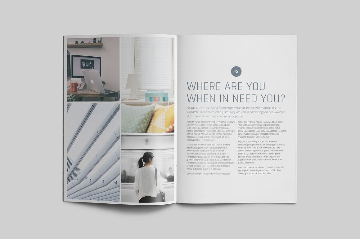 100页漂亮极简的商业化杂志模板下载[indd]插图(40)