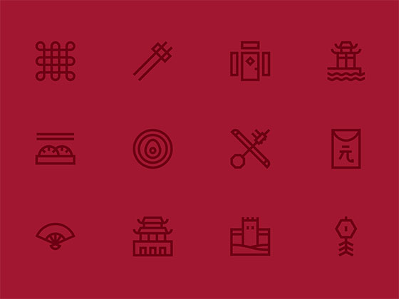 50 枚中国元素图标素材之家精选sketch素材