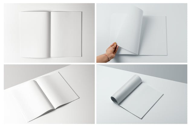 A4规格多视角杂志样机模板 A4 Magazine Mockup插图(5)