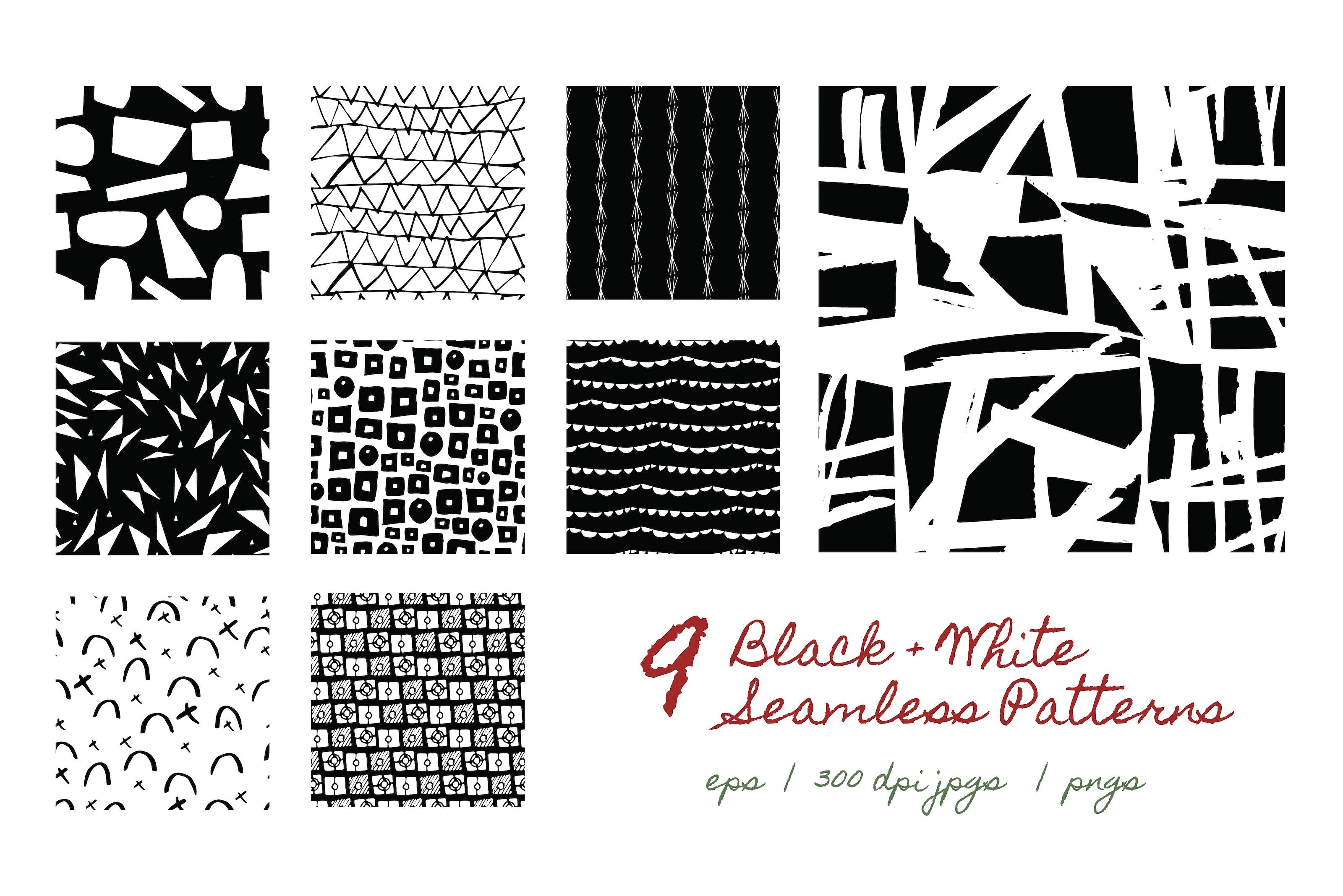 现代假日图案纹理 Modern Holiday | Patterns + Artboard插图(3)