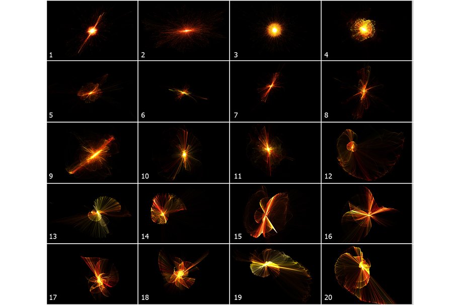 4K高清分辨率火光闪光叠层背景 4K Fire Entity Overlays插图(5)