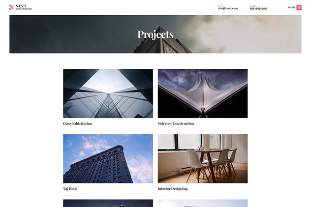 建筑设计服务企业网站PSD网站模板 Construction Building Agency PSD Website Template插图(5)