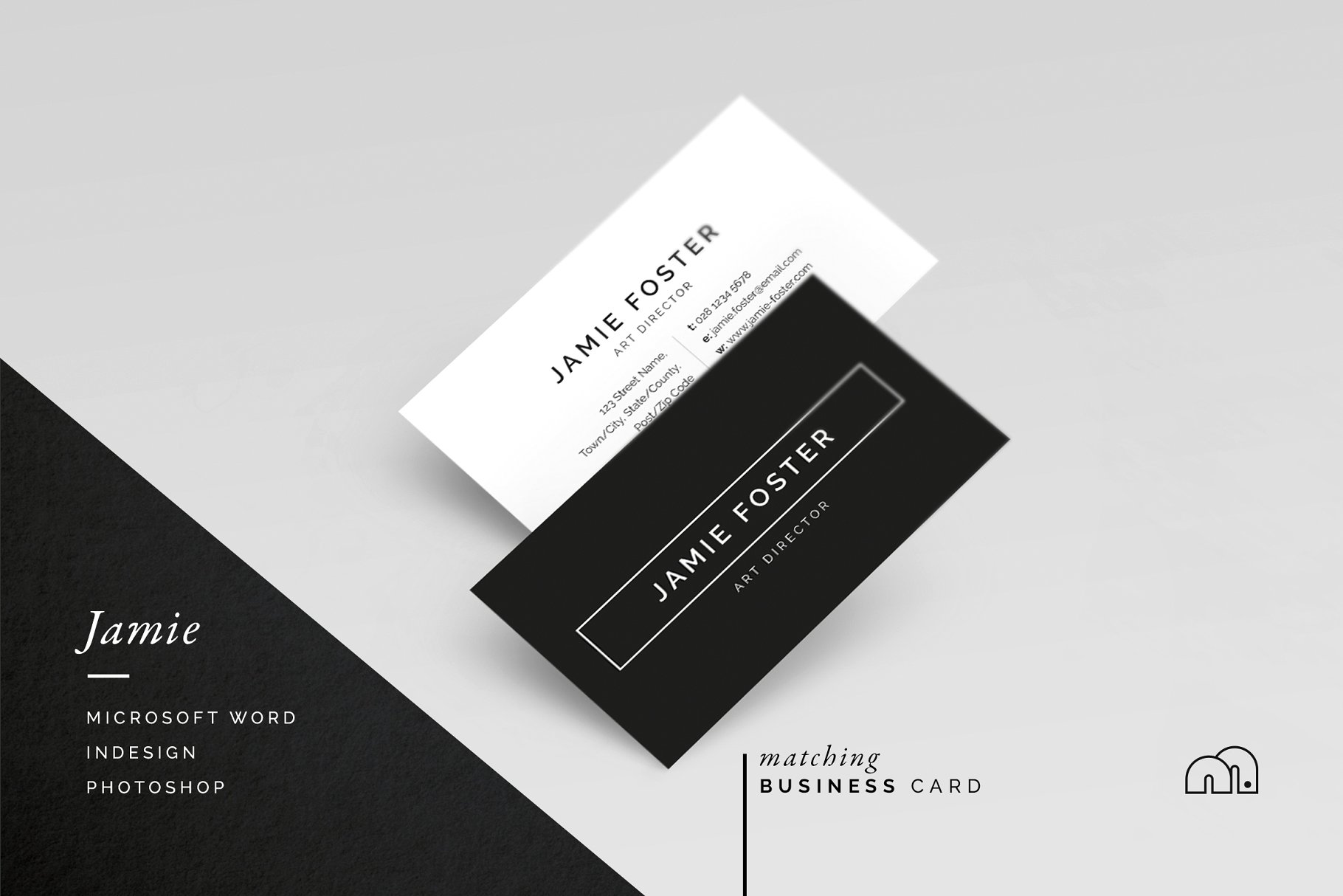 简约实用风格简历模板套装[三种风格] Threebie Resume/CV Bundle 1插图(6)