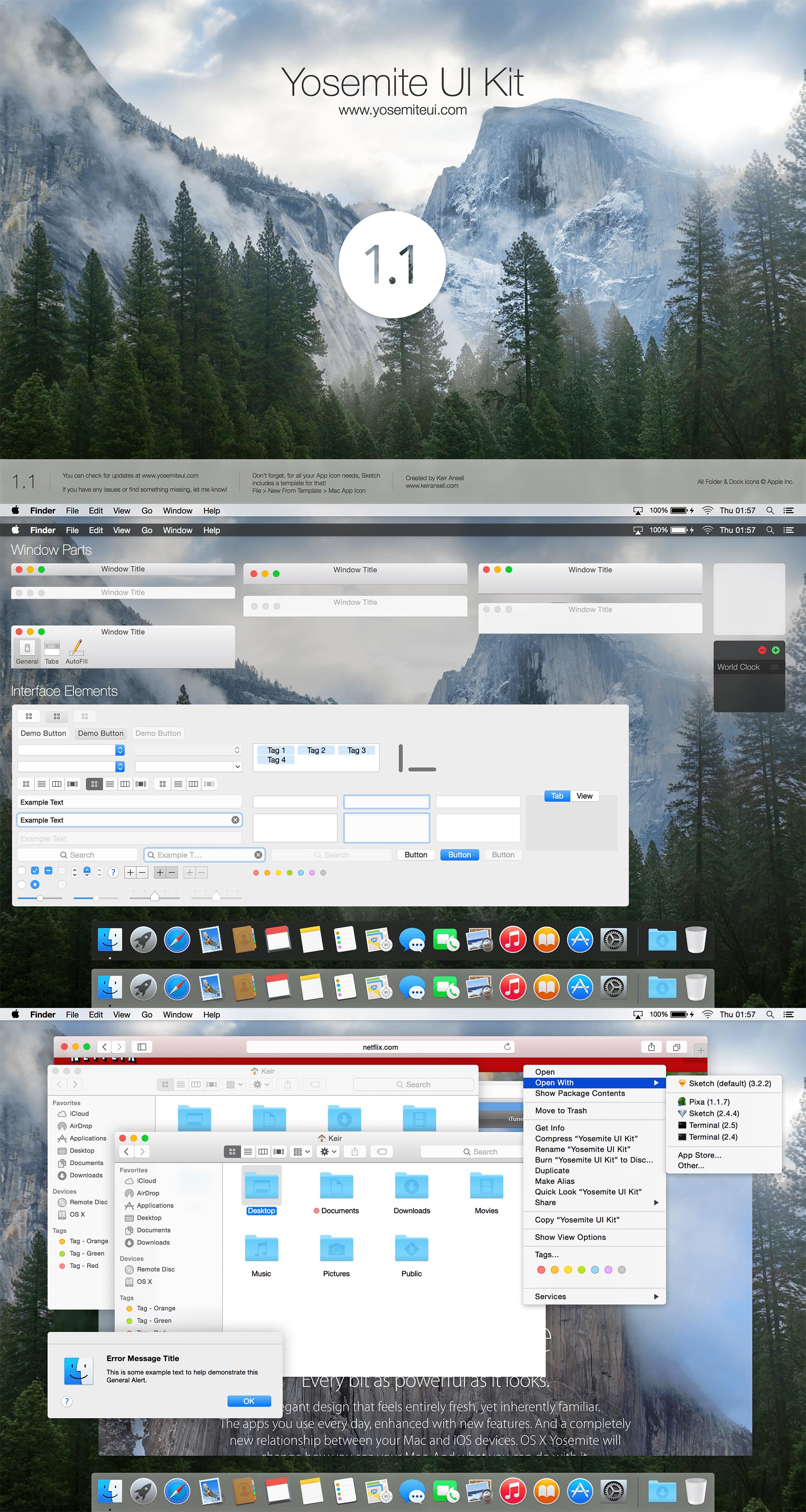 Yosemite UI Kit