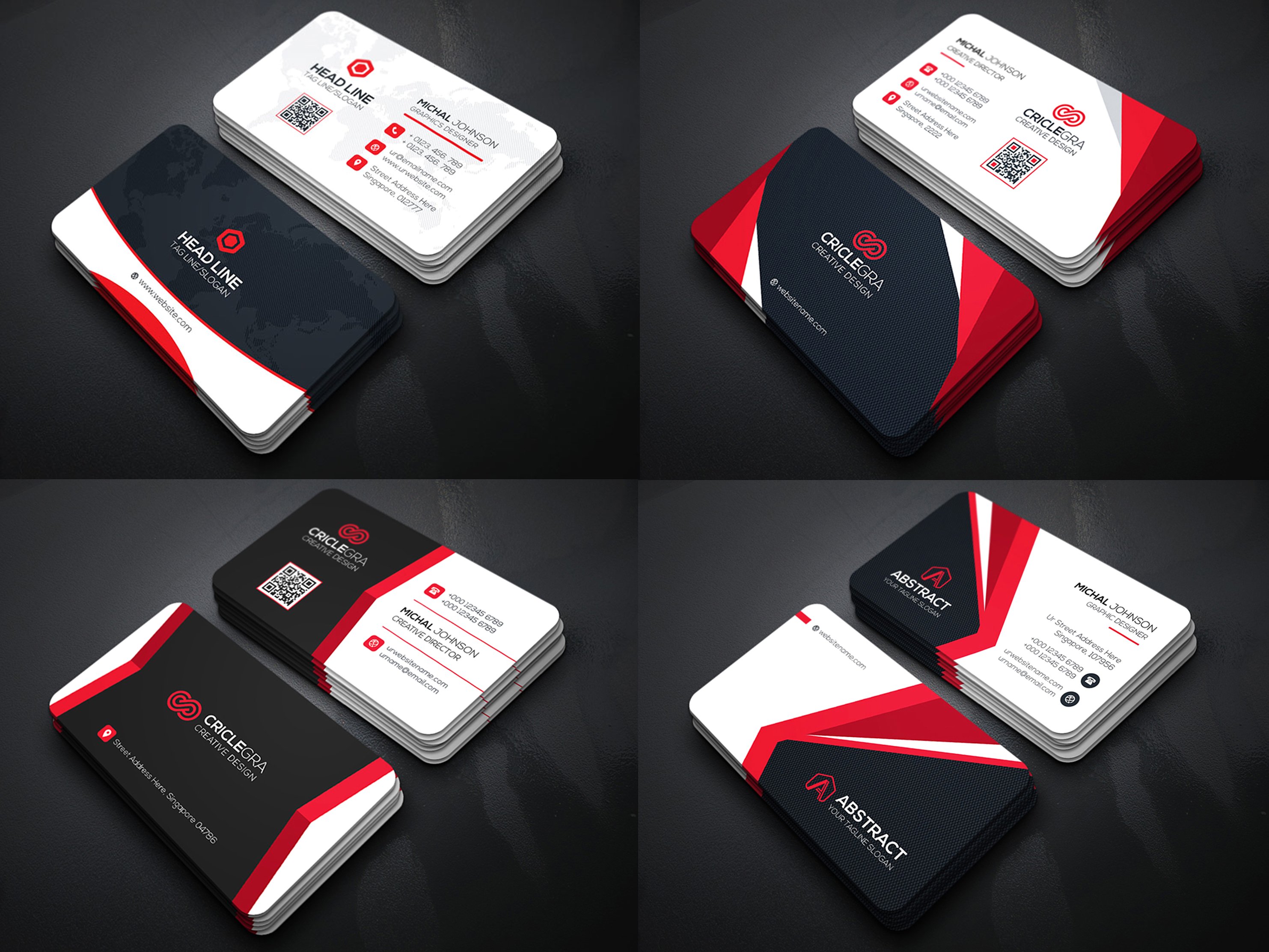 25个高品质的实用高端商务商业名片邀请函设计模板插图(3)