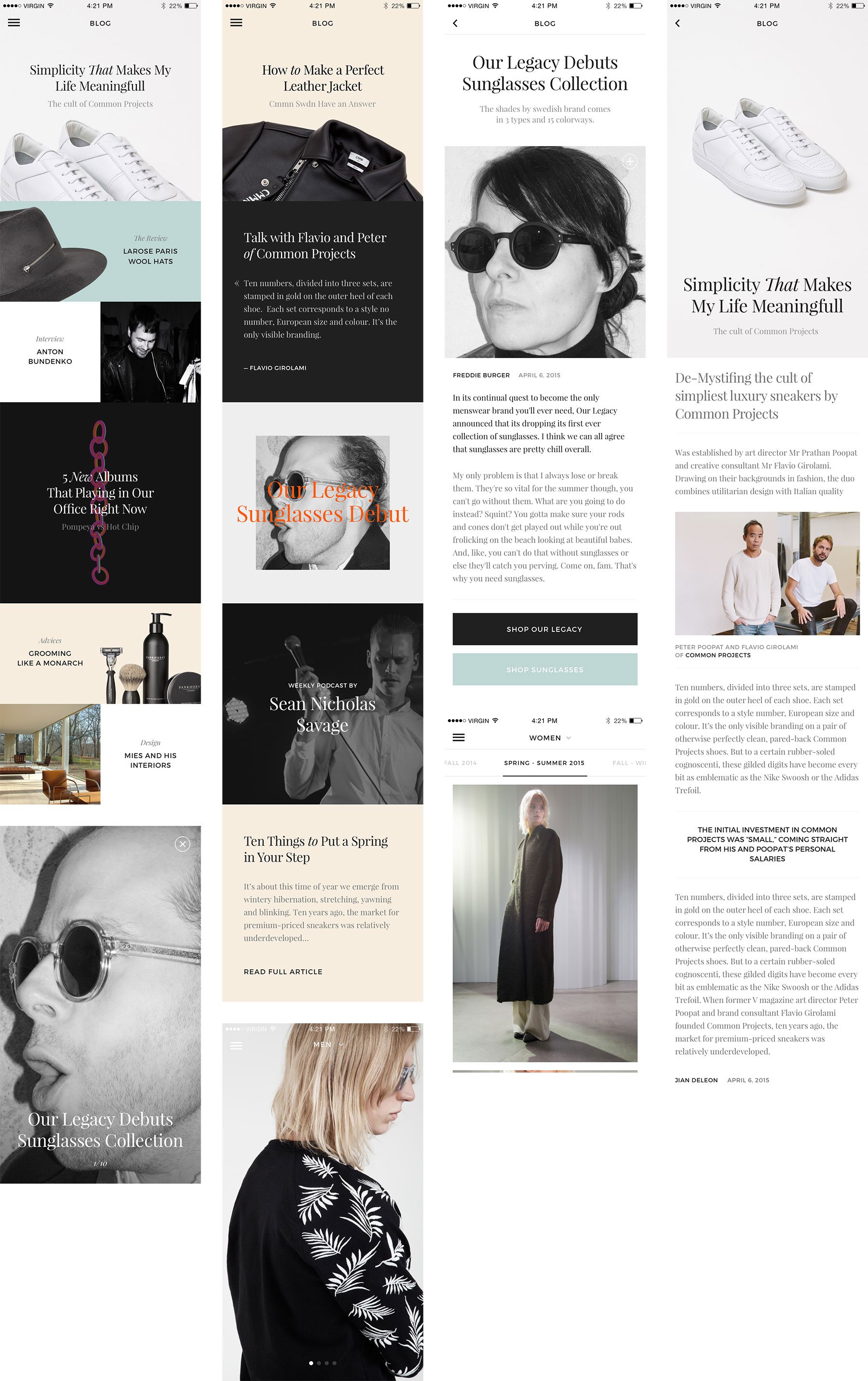 Monobrand 博客应用界面